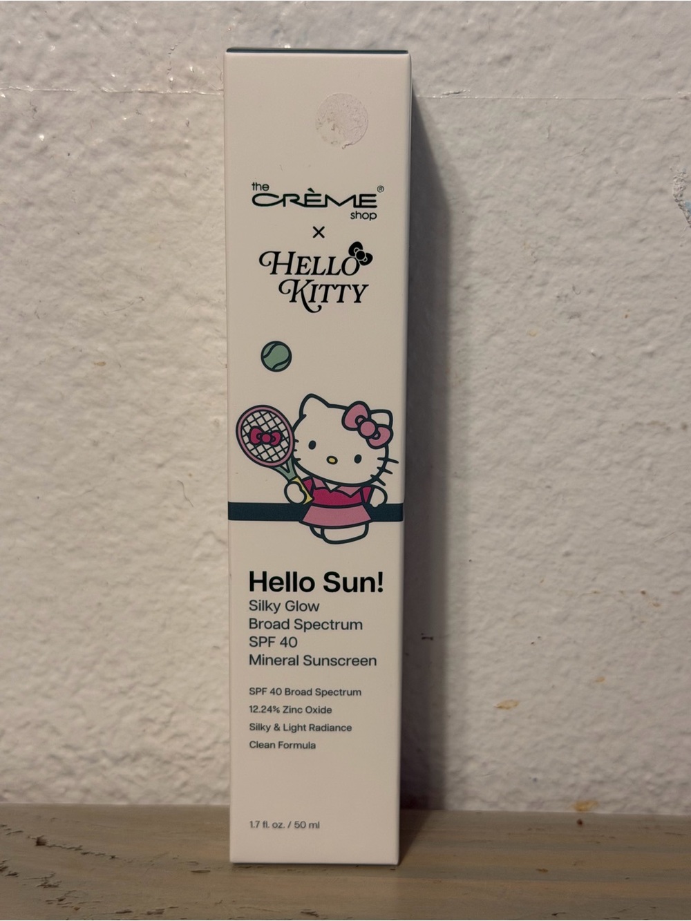 The Crème Shop x Hello Kitty Hello Sun! SPF 40 Mineral Sunscreen — White & Pink